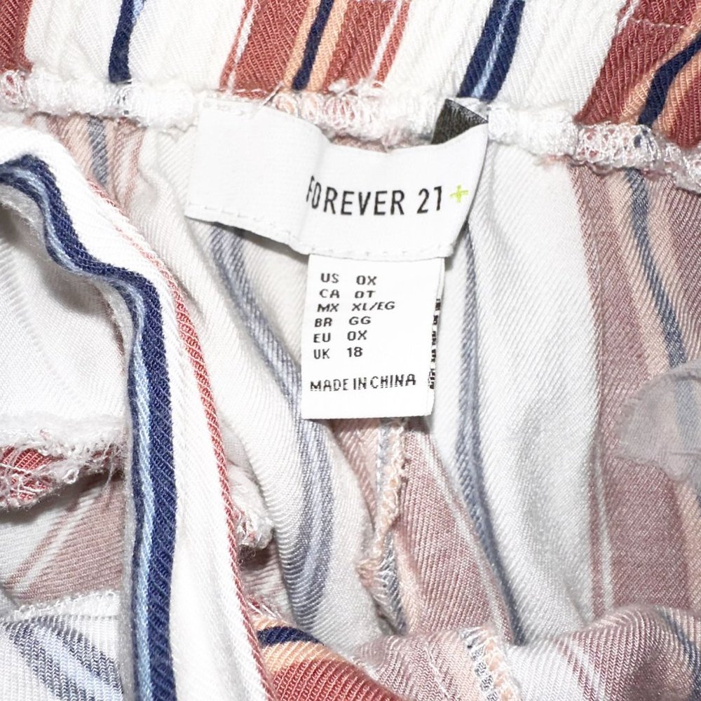 Forever 21 plus striped palozzo pants - Picture 3 of 6